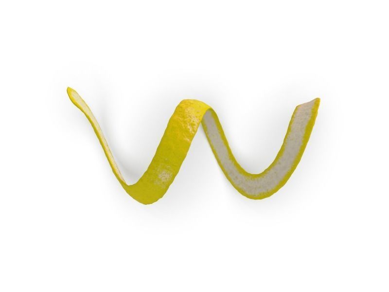 Lemon Peel 3D model_2