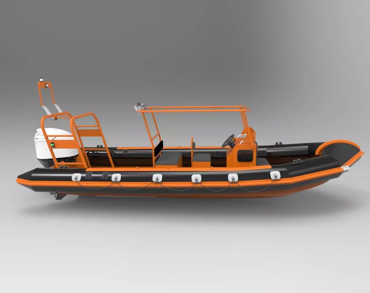 Patrol Boat Low-poly 3D model