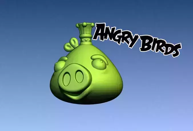 Angry Birds Pig King 3D print model