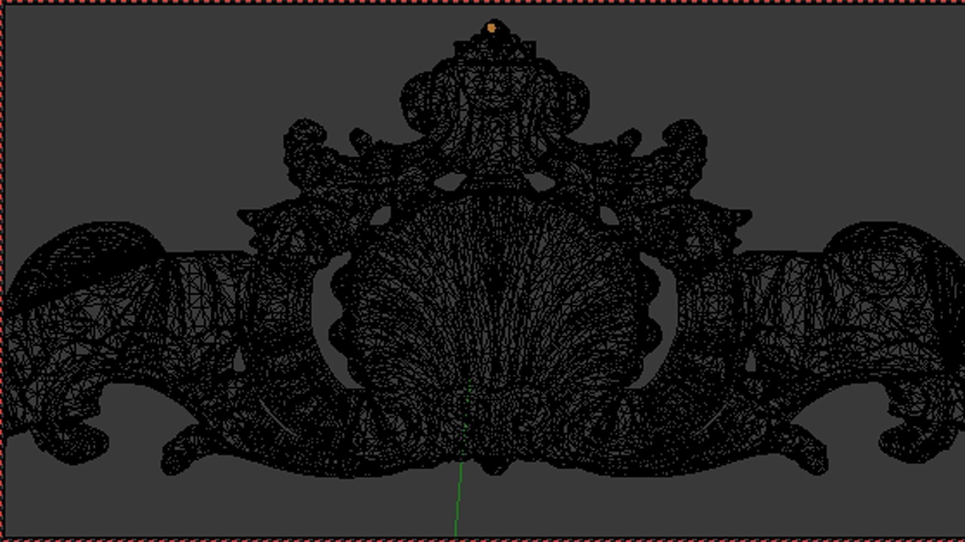 Classic decor ornament v-3D model 61 3D model_5