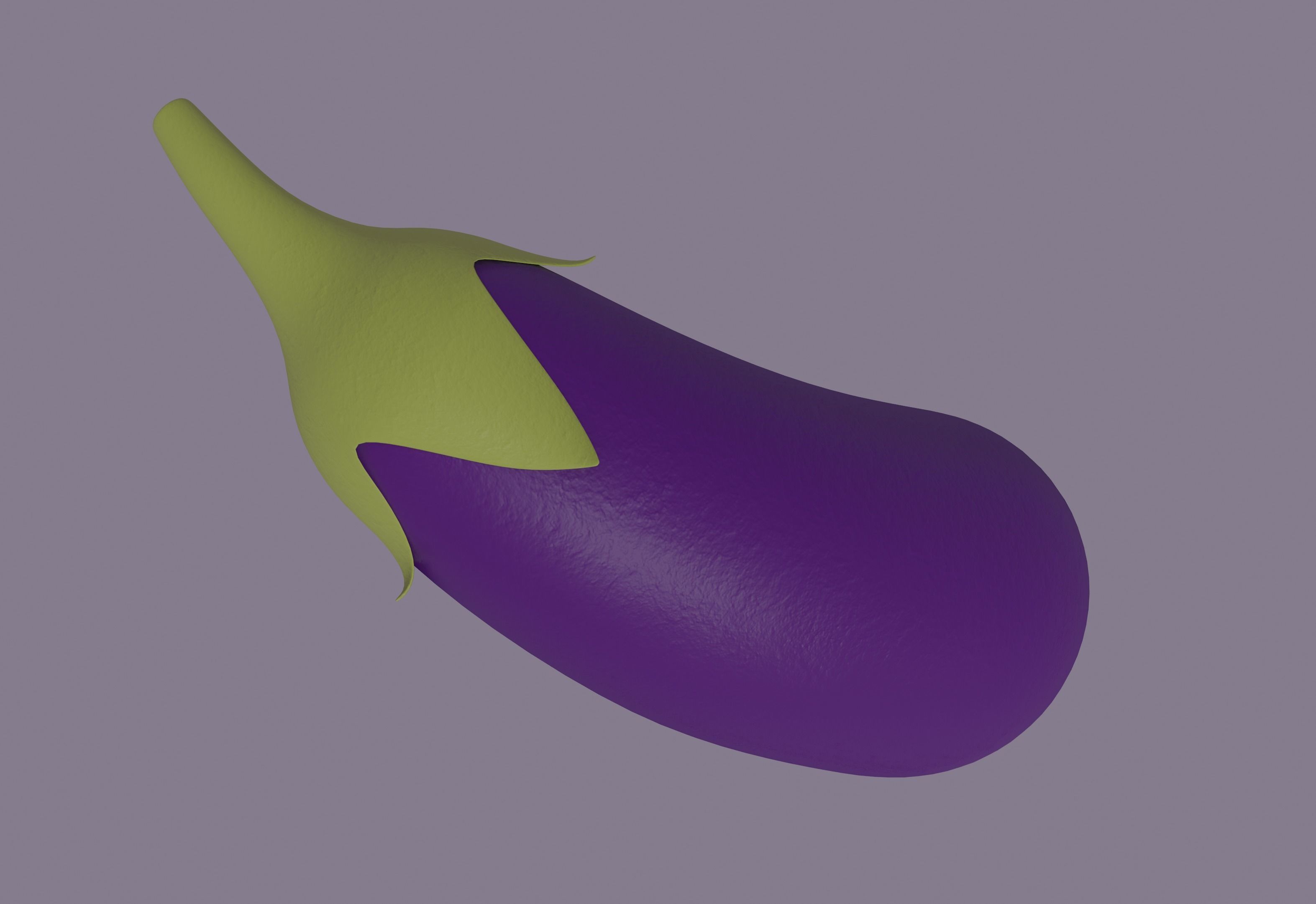 Eggplant 3D model_7