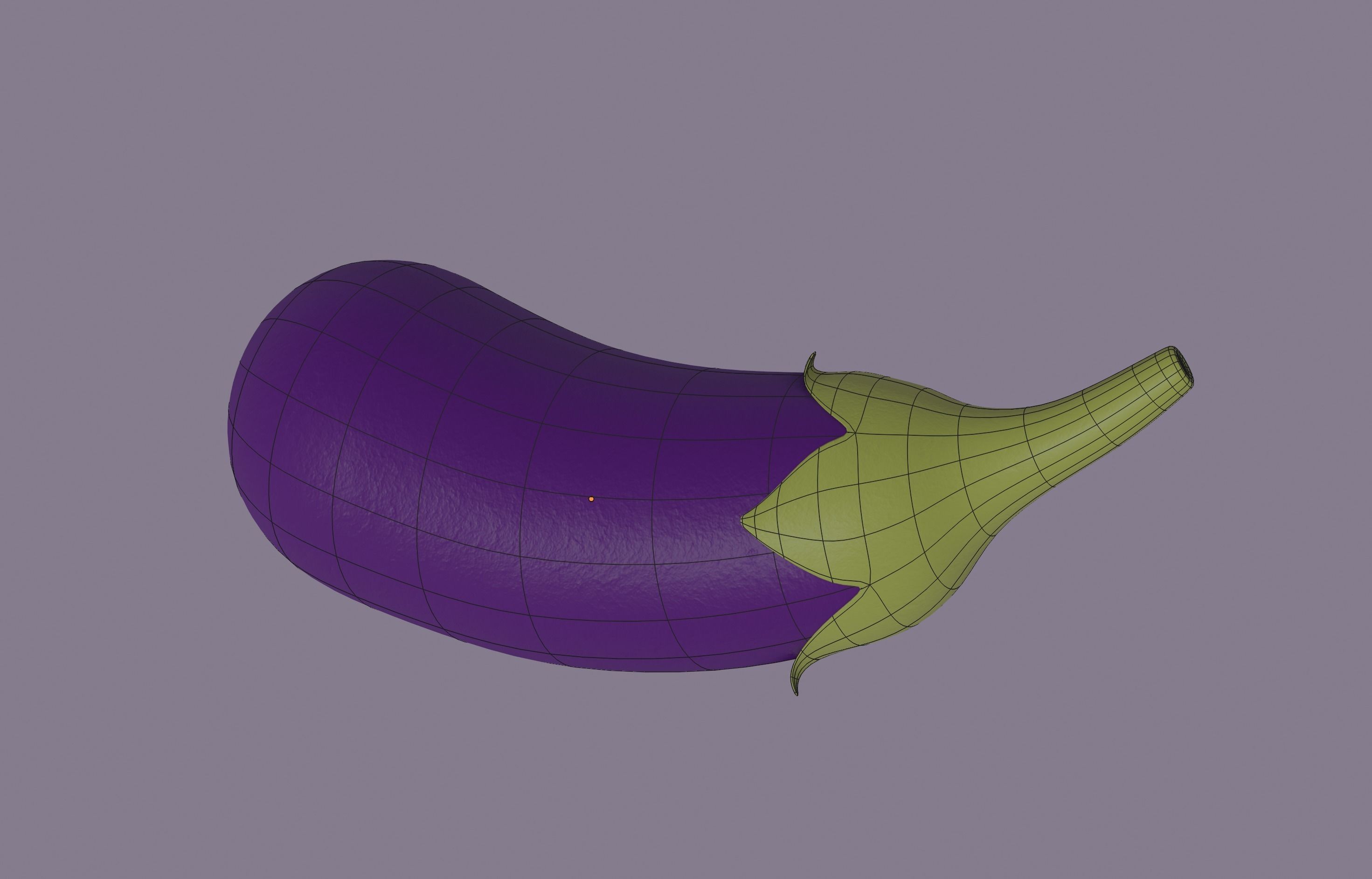 Eggplant 3D model_12
