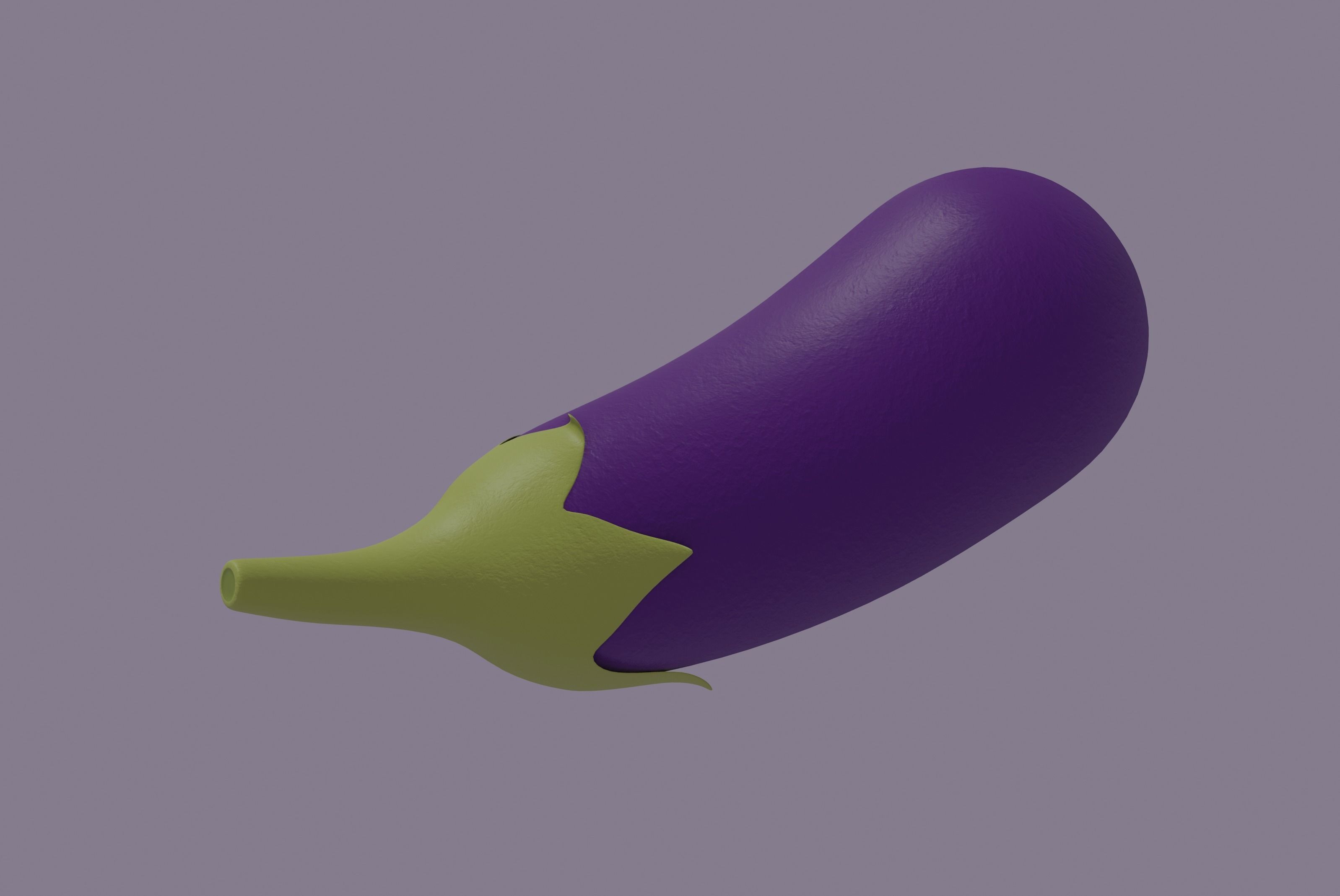Eggplant 3D model_3