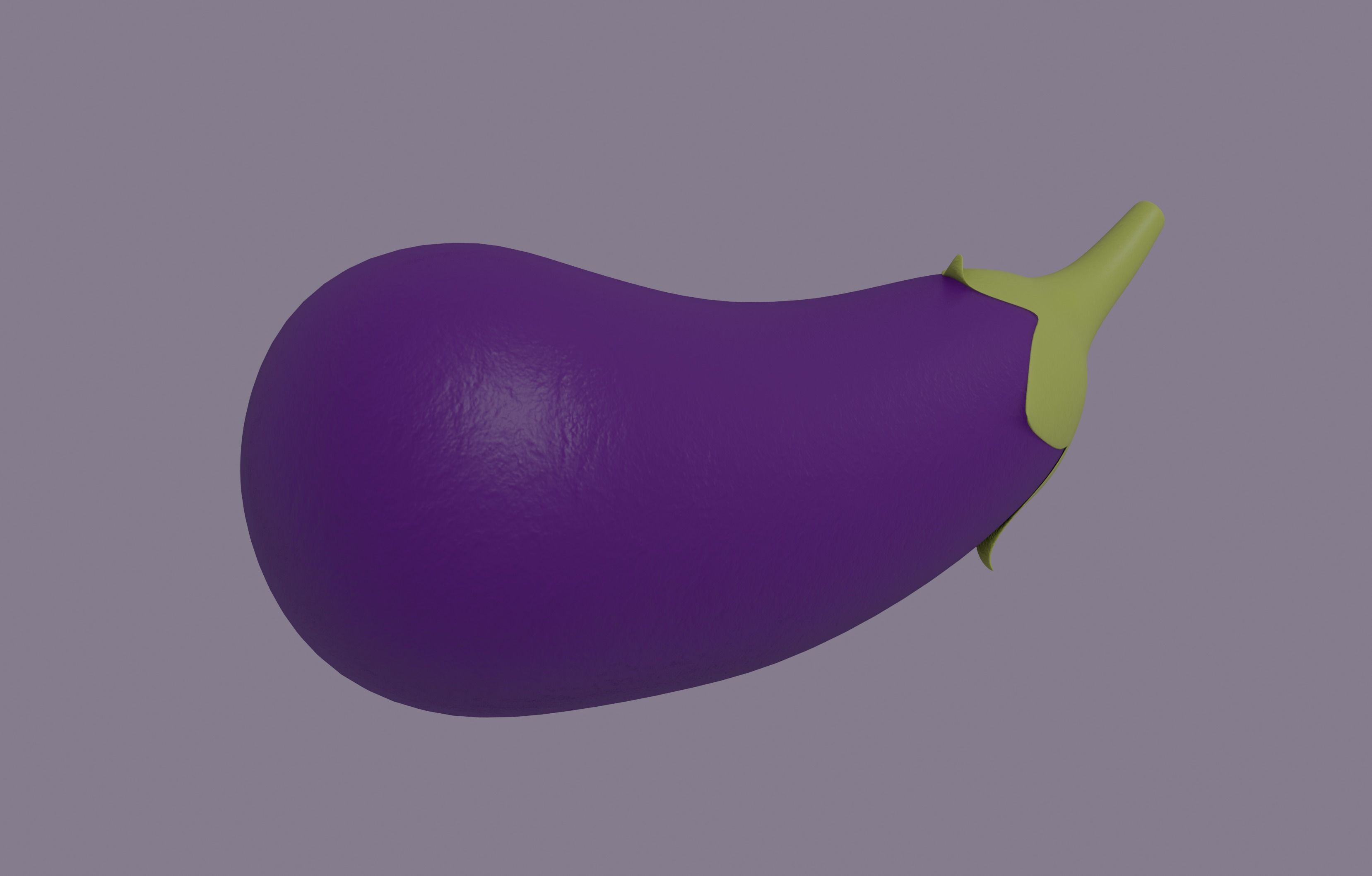 Eggplant 3D model_4