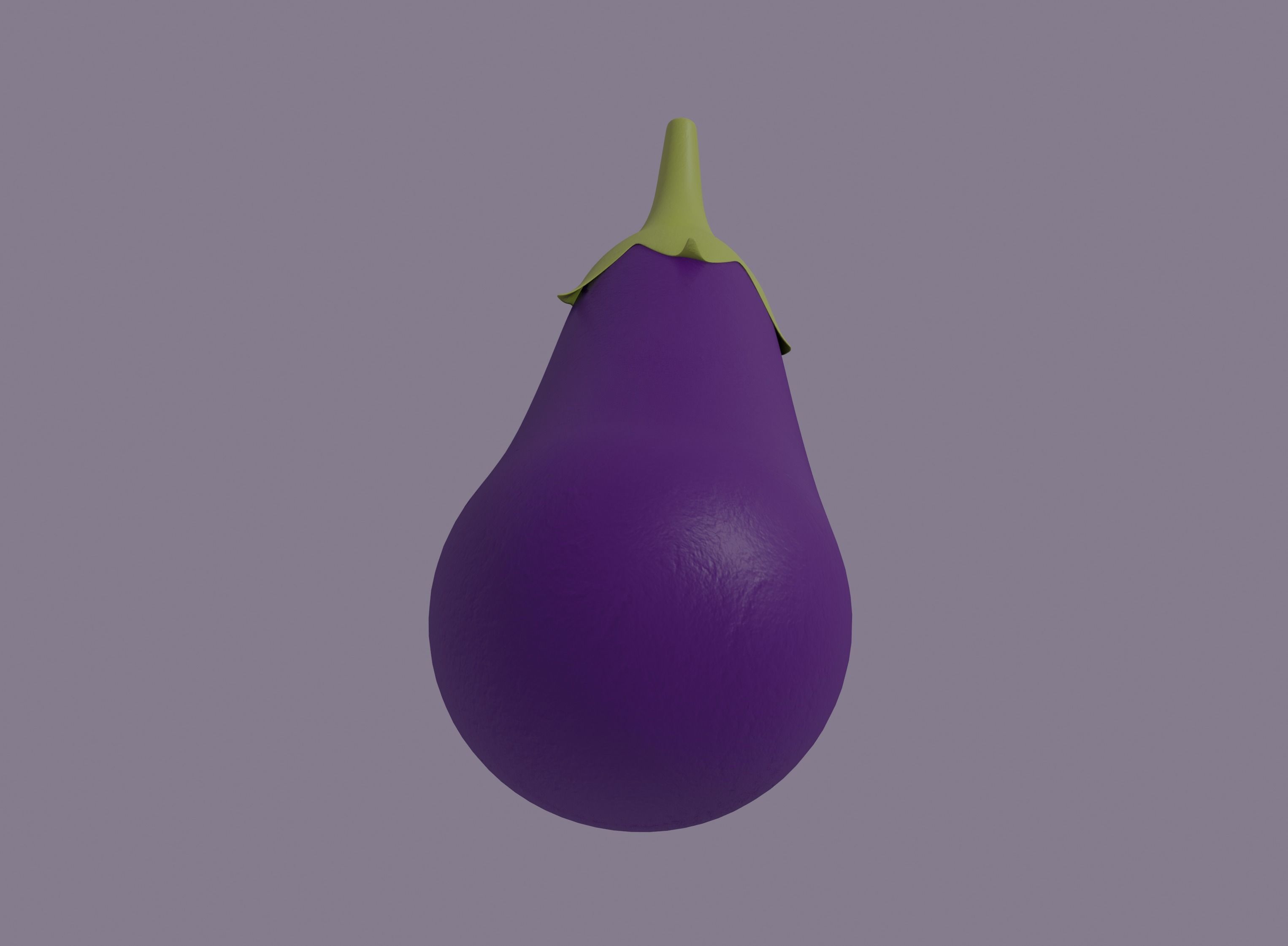 Eggplant 3D model_5