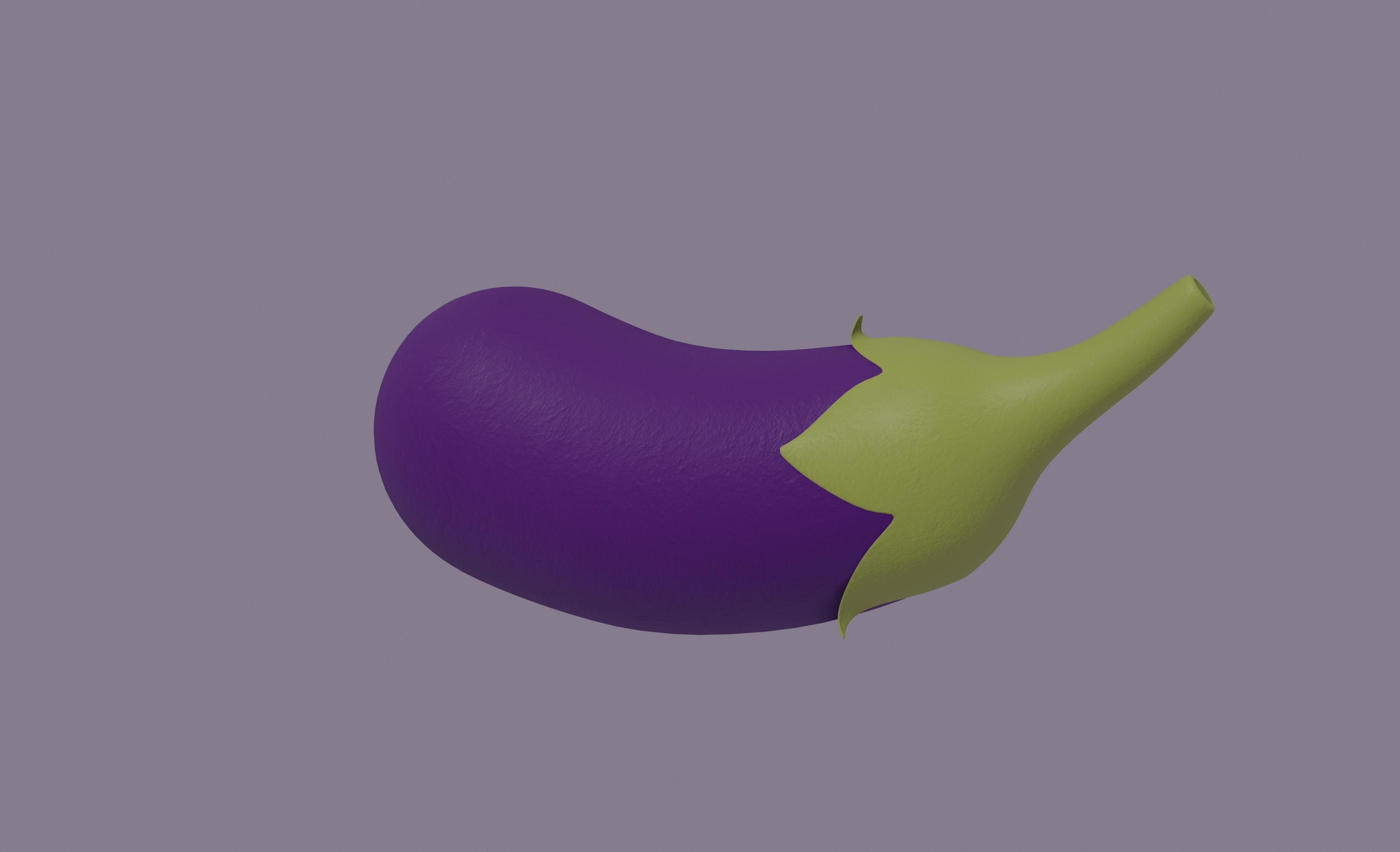 Eggplant 3D model_1