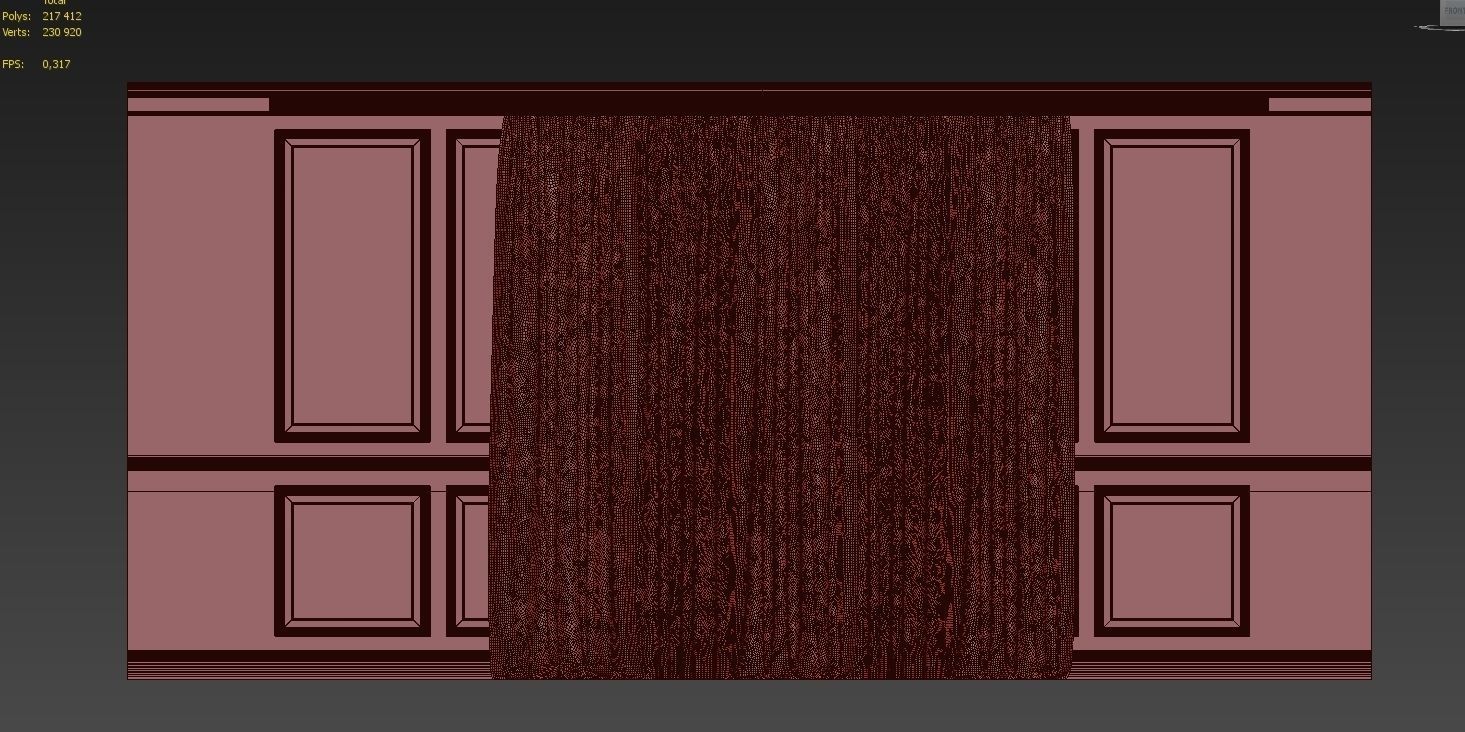 Curtain Set 283 3D model_4