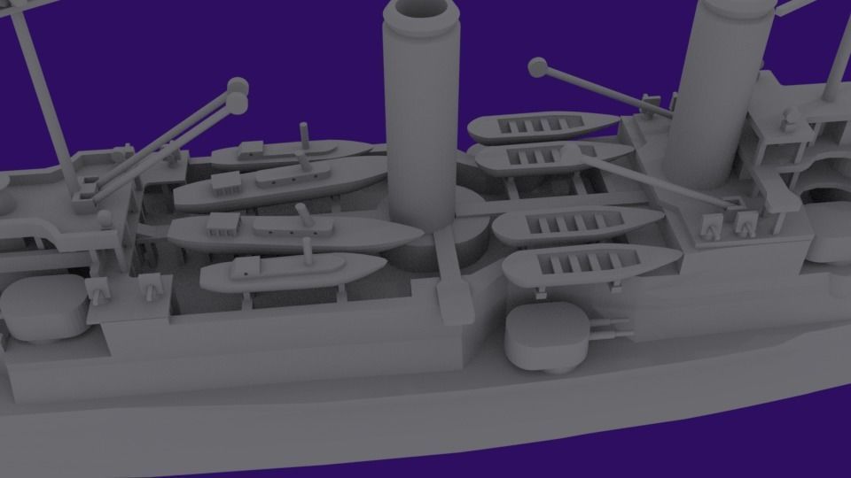 Borodino battleship 3D print model_5
