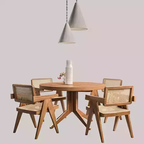 Six the residence chair table set