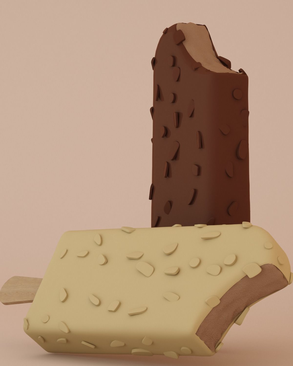 Popsicle Magnum 3D model_1