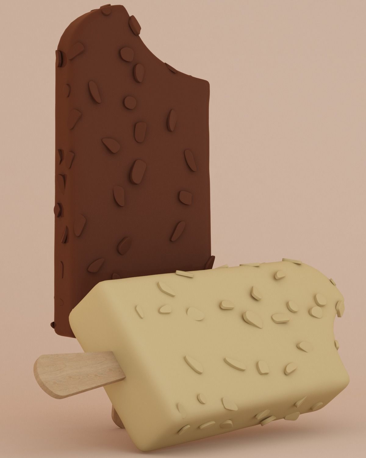 Popsicle Magnum 3D model_2