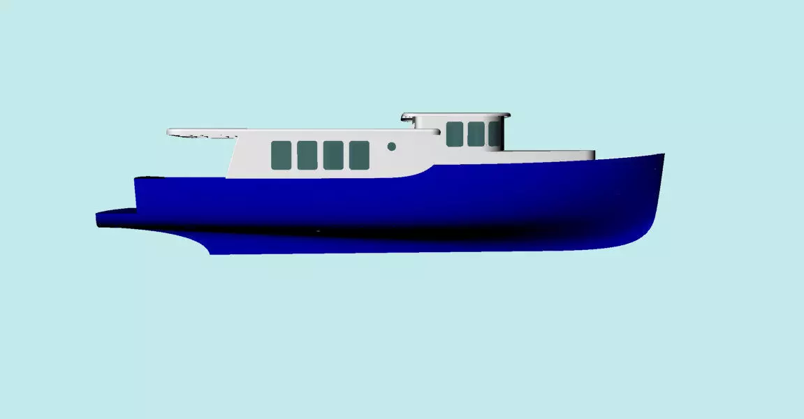 Tour Boat 3D model