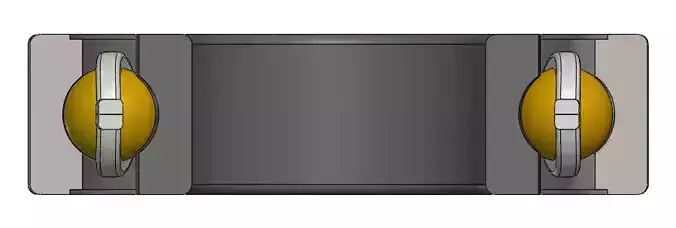 Ball bearing with a small cage Free 3D print model