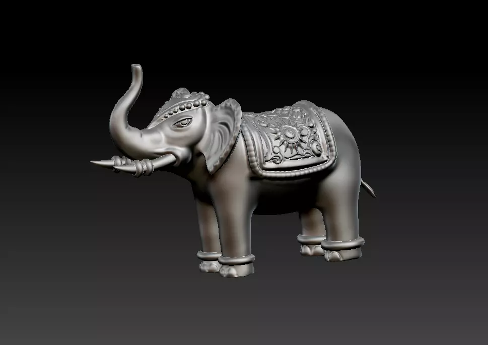 Elephant statue for 3d print 3D print model_0