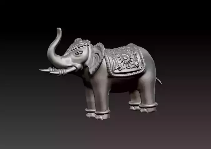 Elephant statue for 3d print
