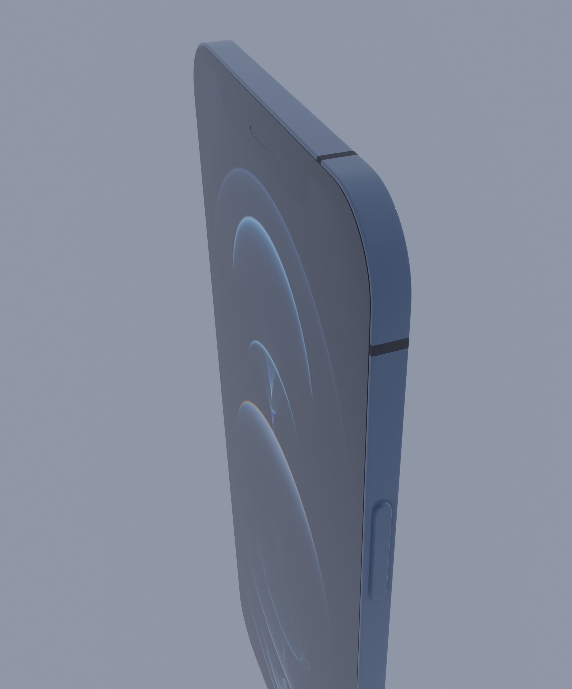 iPhone 12 Pro Blue 3D model_12