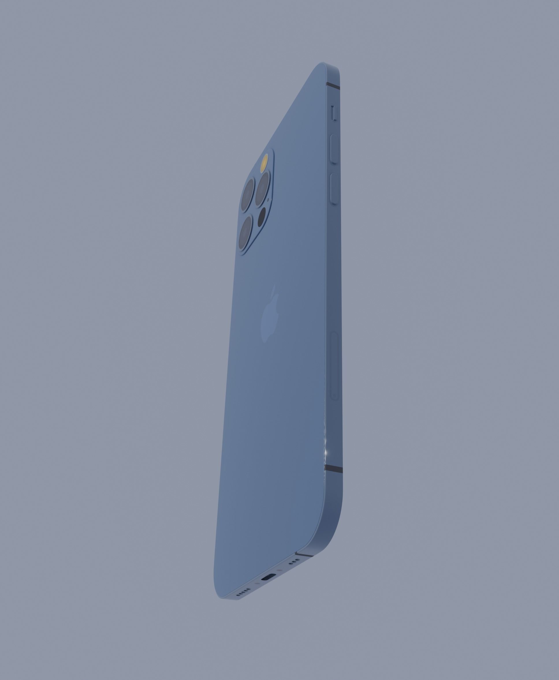 iPhone 12 Pro Blue 3D model_7