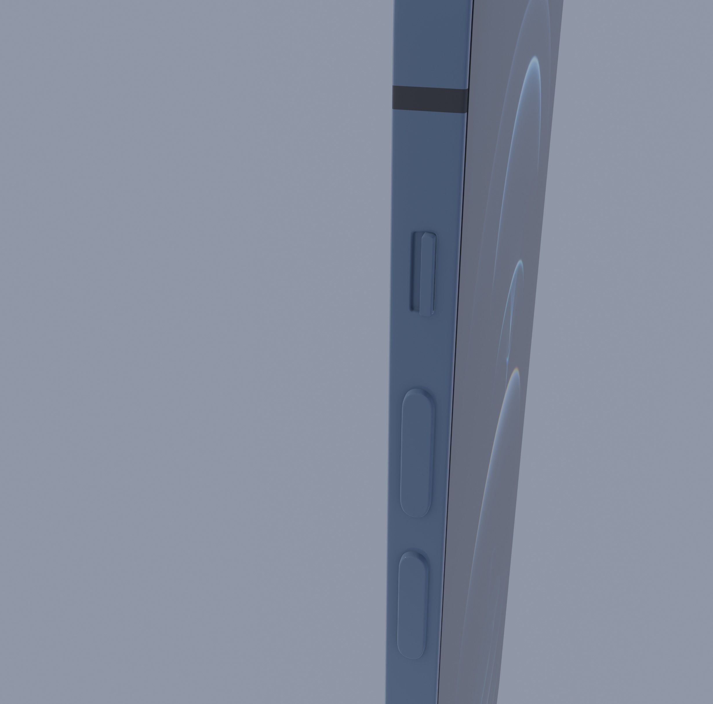 iPhone 12 Pro Blue 3D model_13