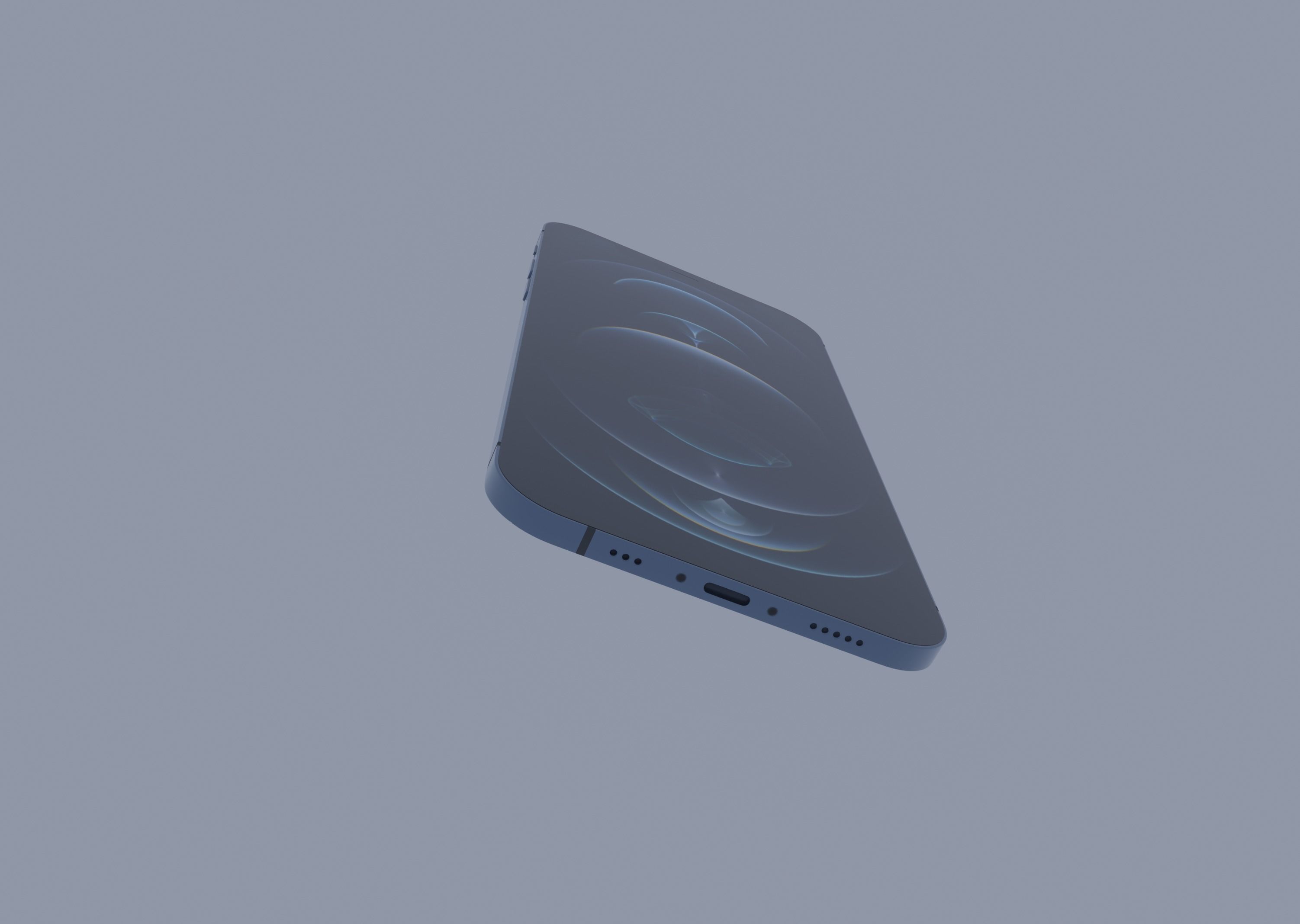 iPhone 12 Pro Blue 3D model_9