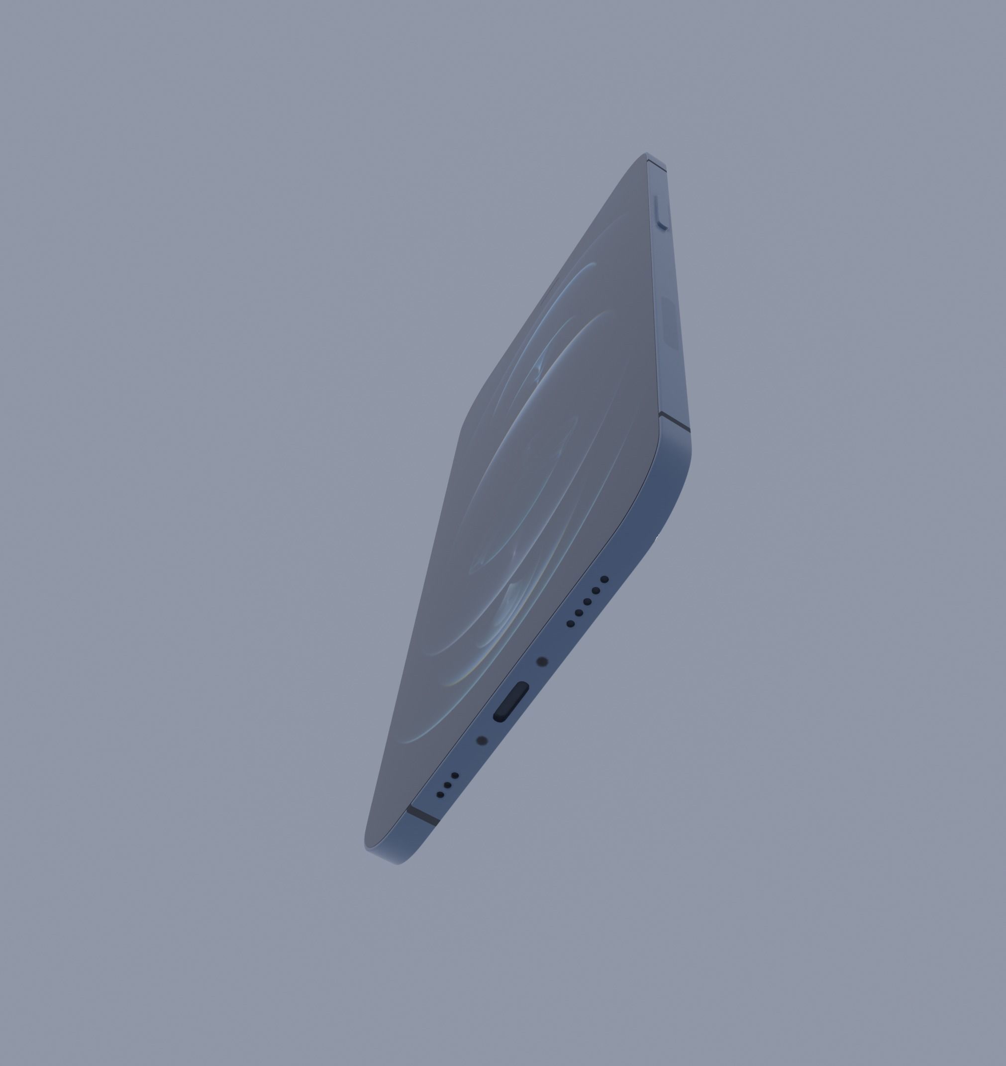iPhone 12 Pro Blue 3D model_10