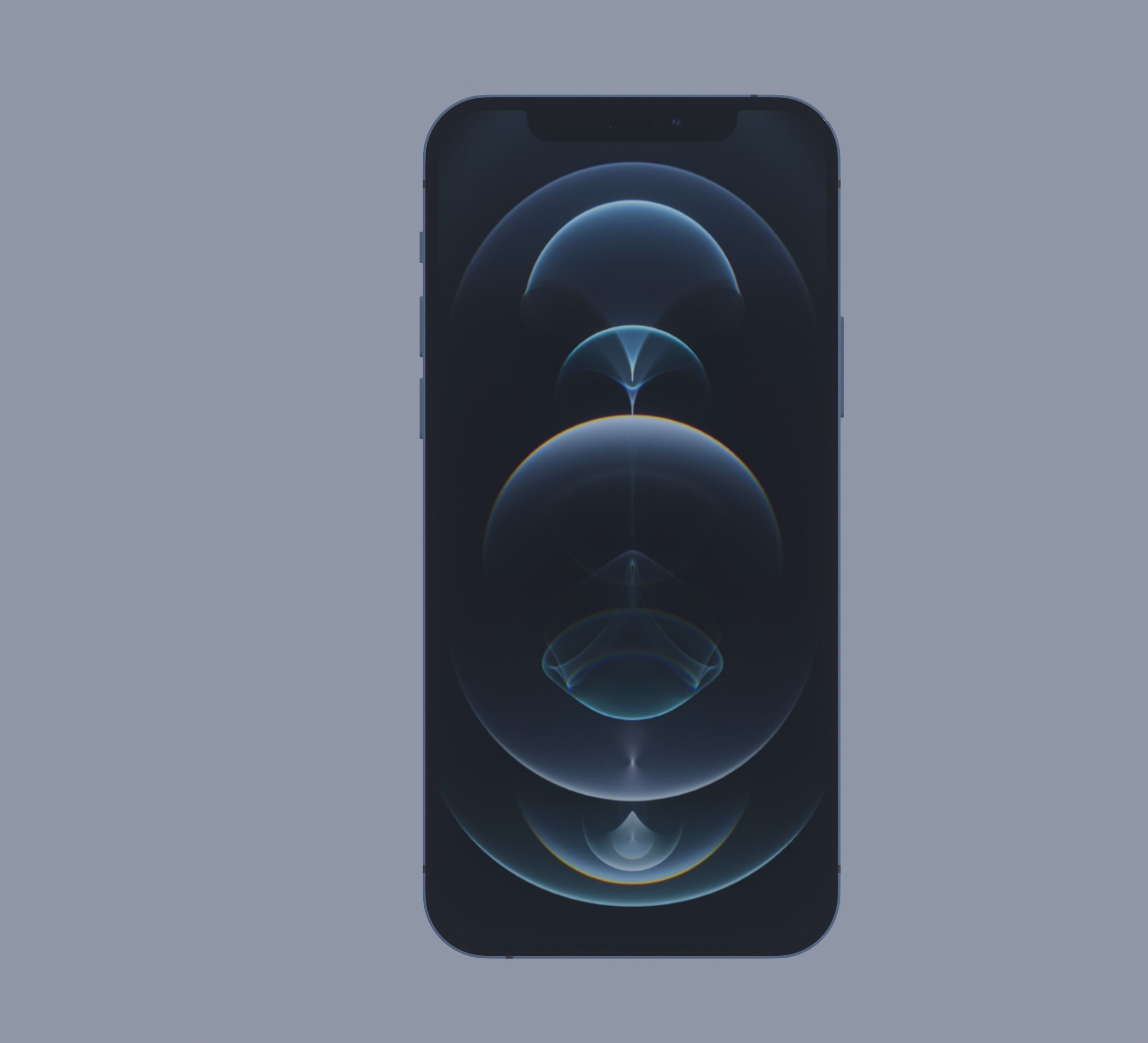 iPhone 12 Pro Blue 3D model_1