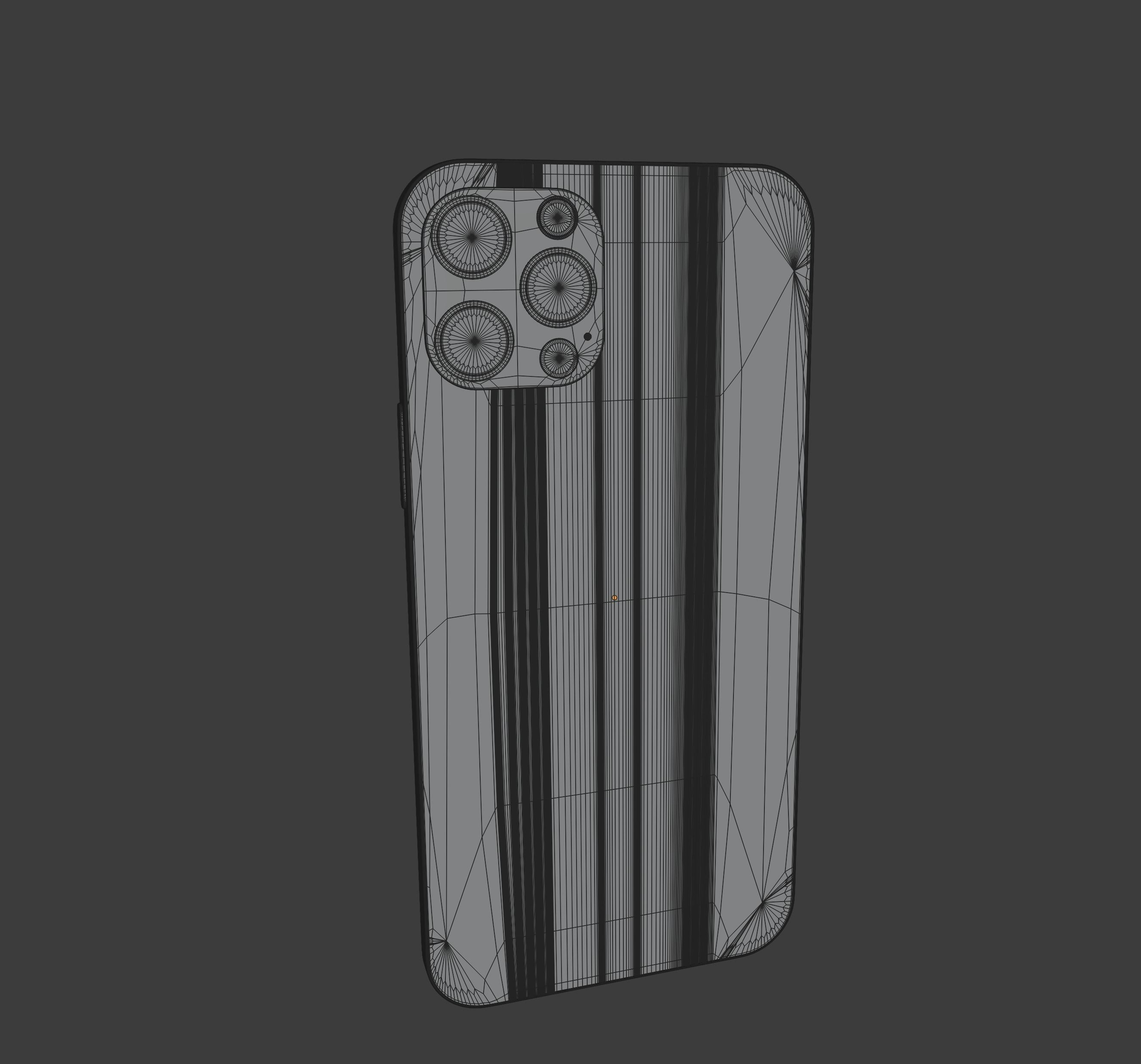 iPhone 12 Pro Blue 3D model_17
