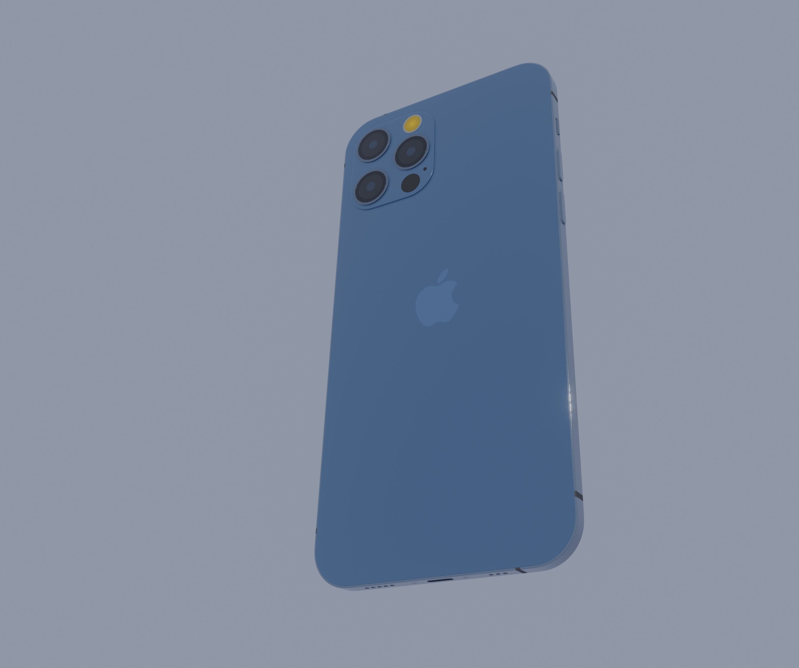 iPhone 12 Pro Blue 3D model_6