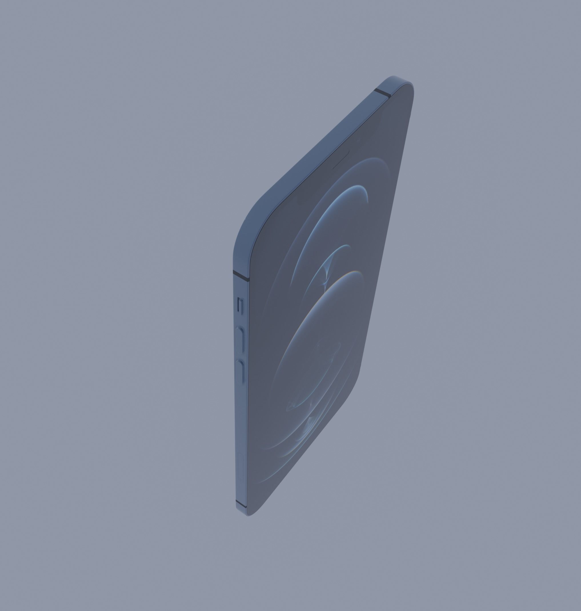 iPhone 12 Pro Blue 3D model_8