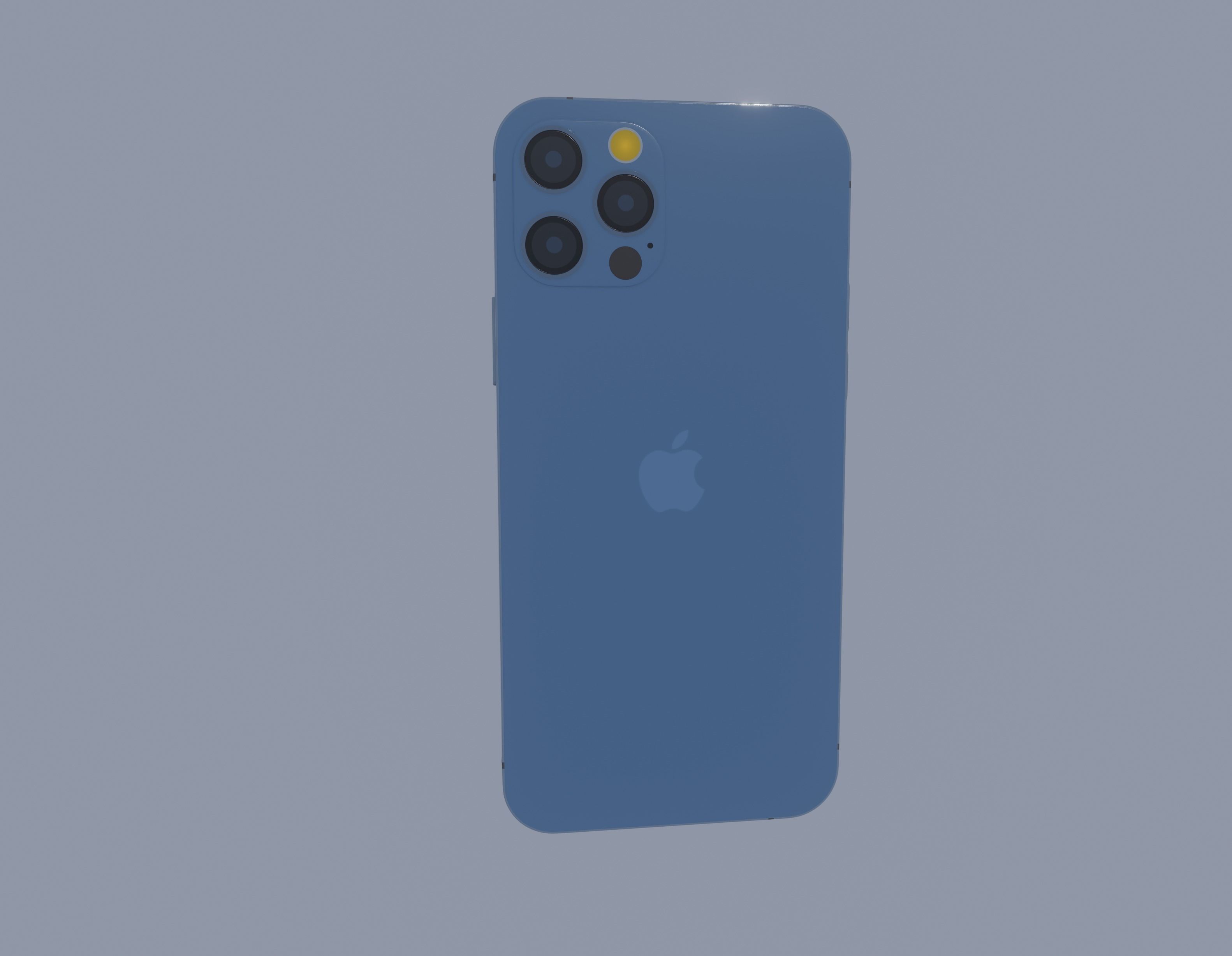 iPhone 12 Pro Blue 3D model_5