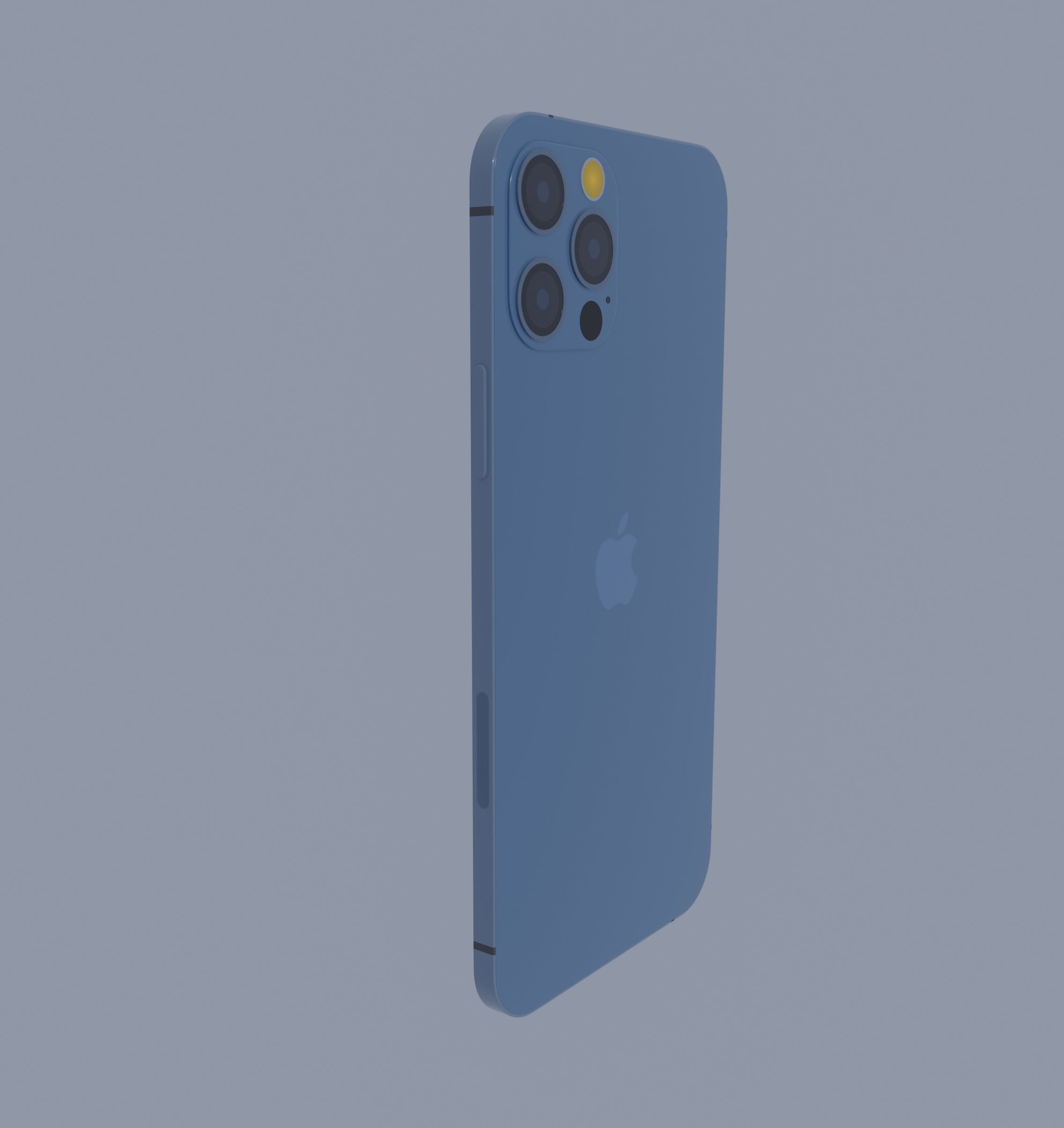 iPhone 12 Pro Blue 3D model_4
