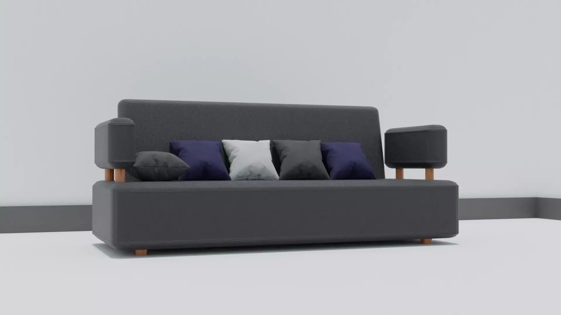 Sofa  with cushion Free Free 3D model_0