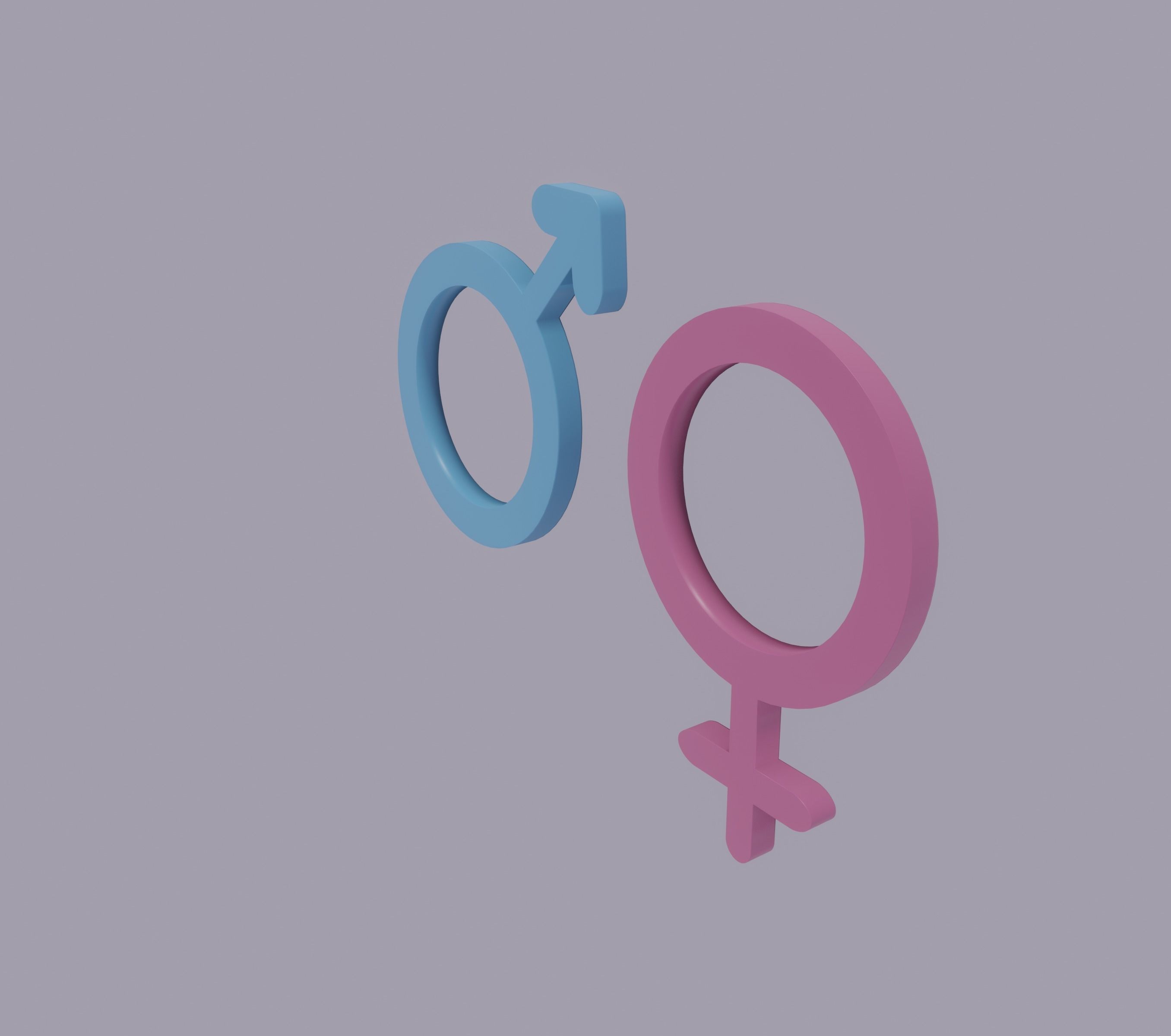 Gender Symbols 3D model_5