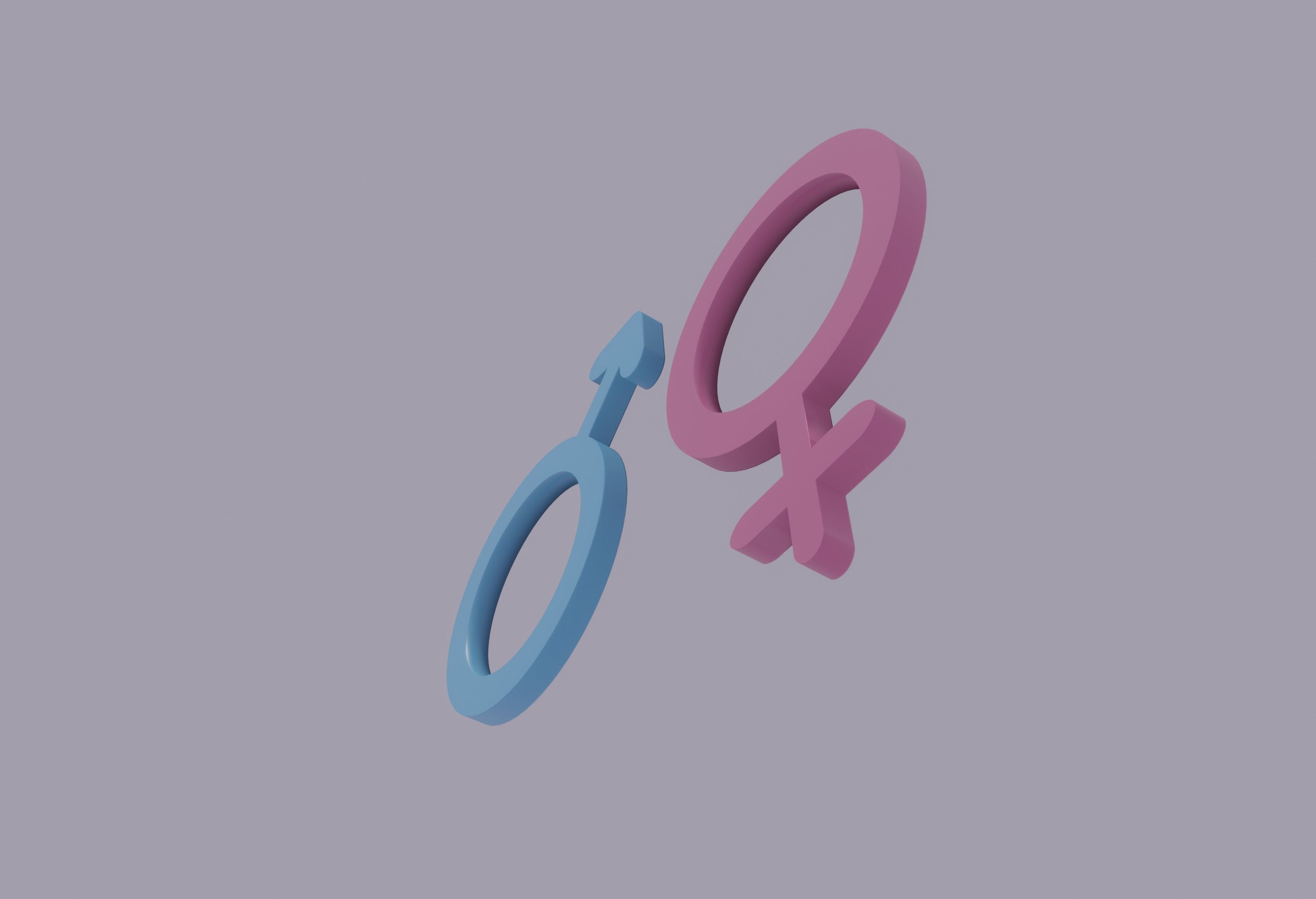 Gender Symbols 3D model_4