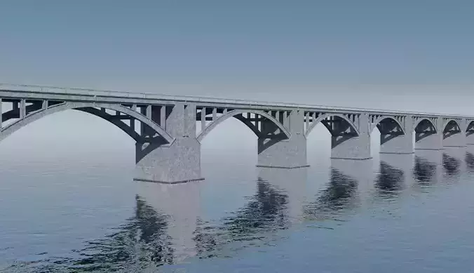 Bridge over body of water