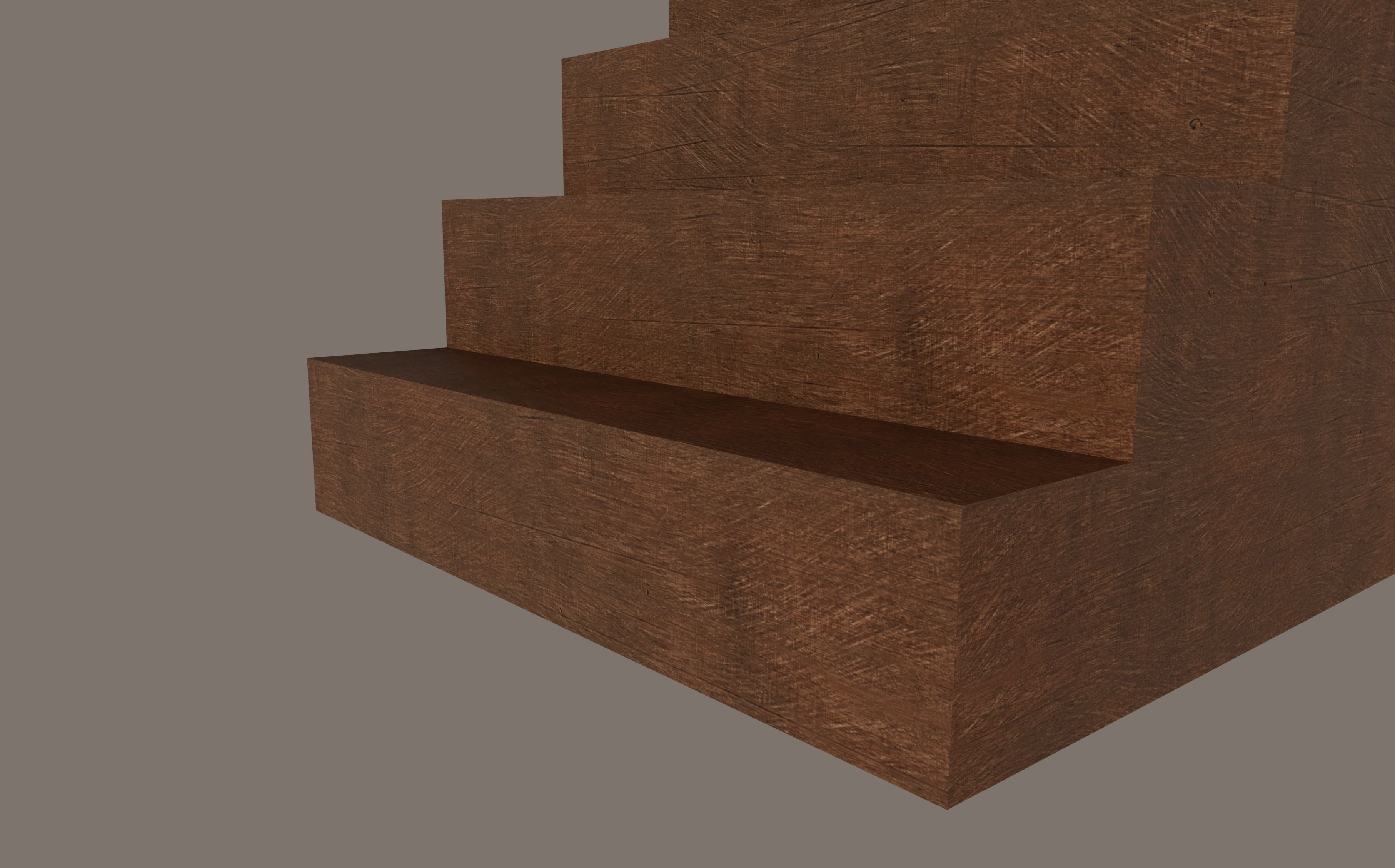 Stairs Low-poly 3D model_14