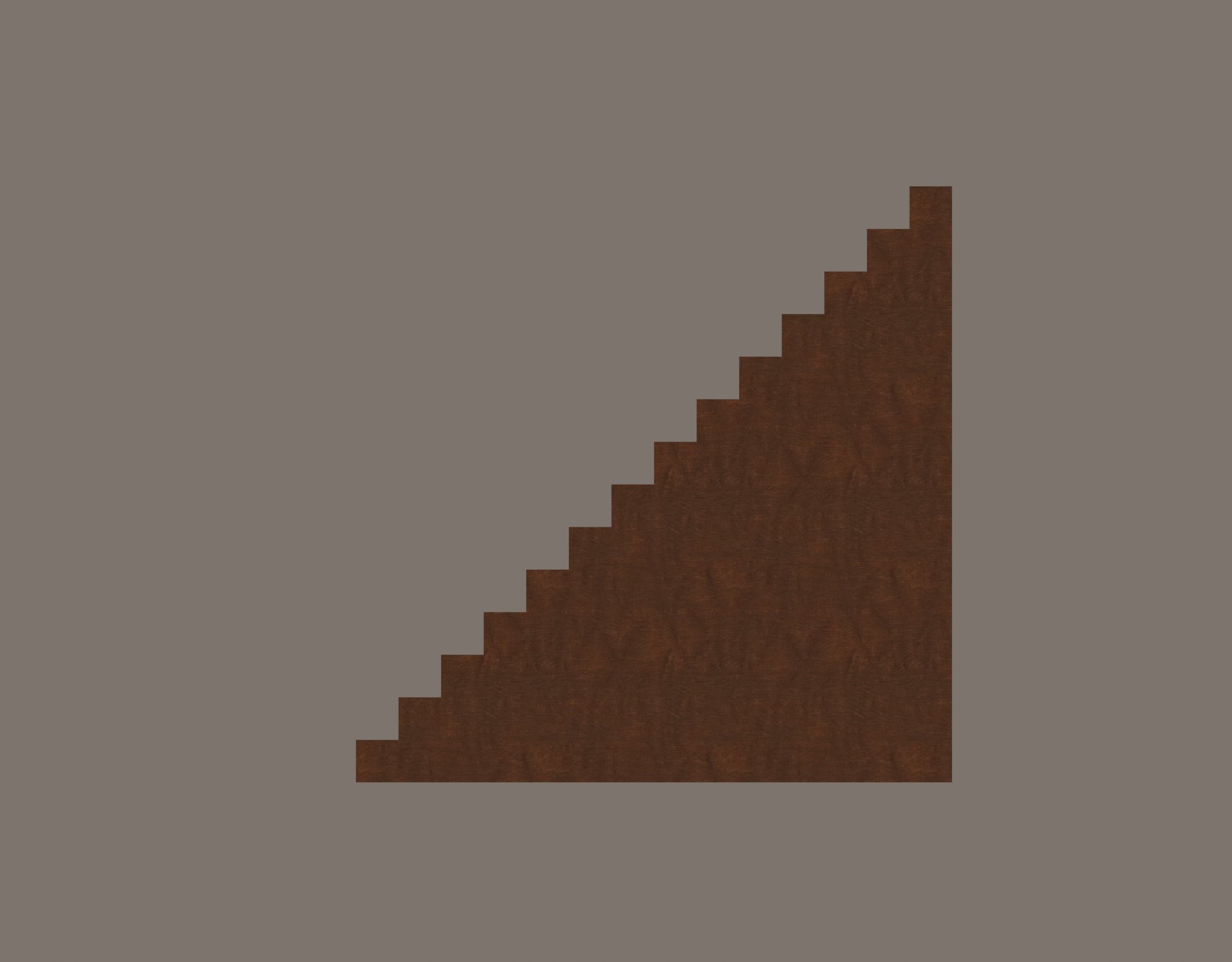 Stairs Low-poly 3D model_5