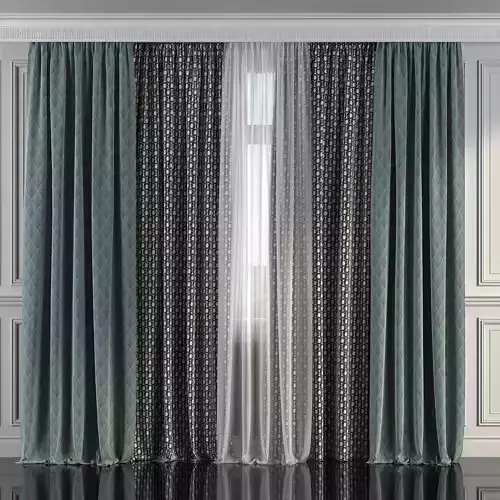 Curtain Set 286 3D model