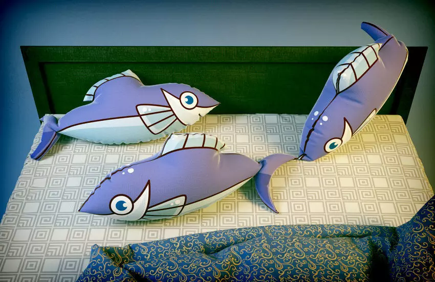 Fish Piilow Free 3D model