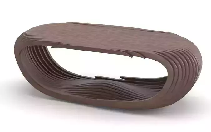 Parametric wooden table