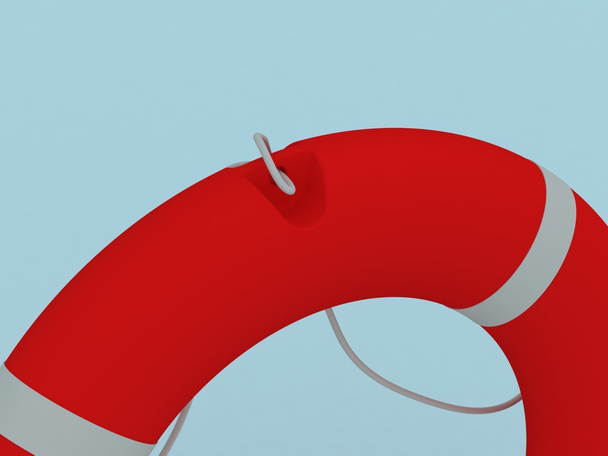 Lifebuoy life preserver 3D model_2