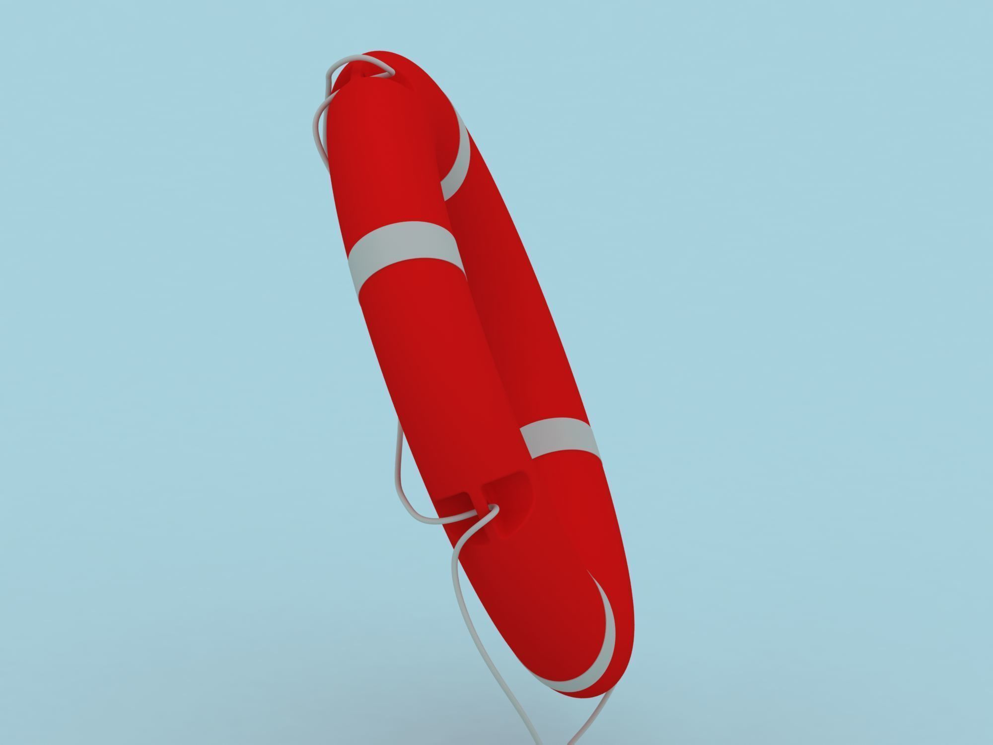 Lifebuoy life preserver 3D model_4
