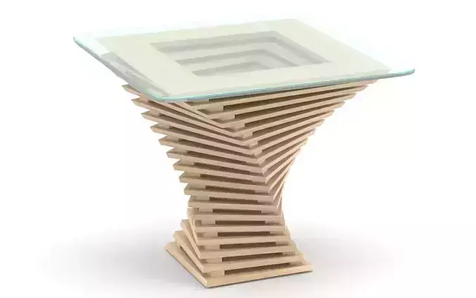 Parametric wooden table