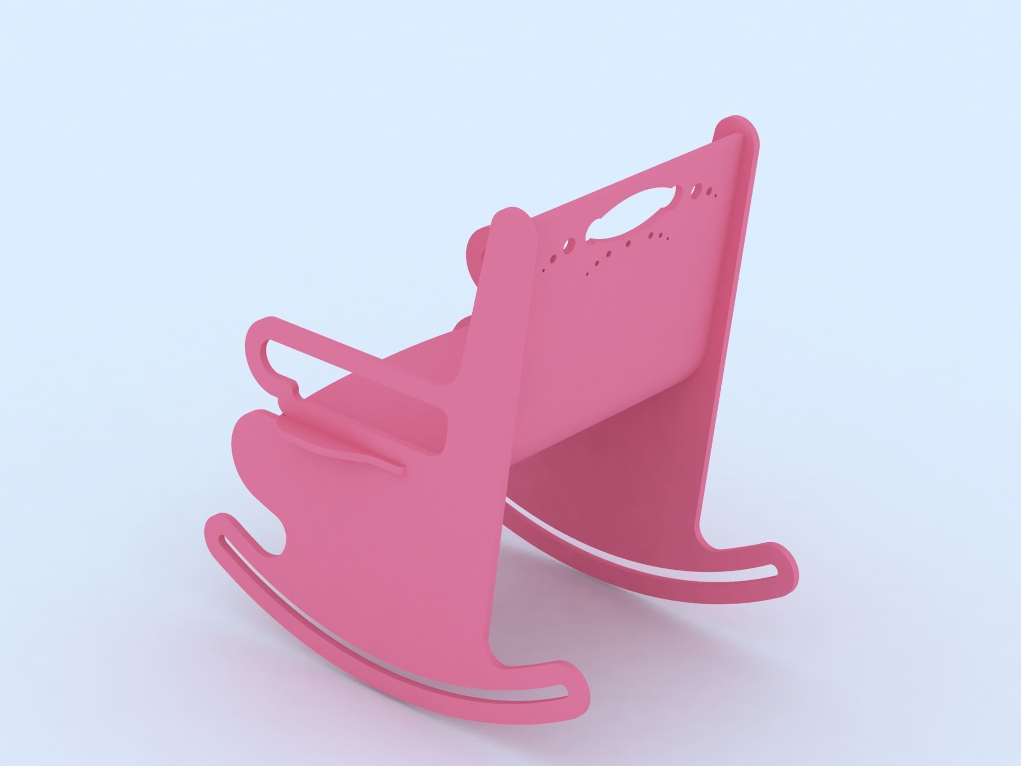 Baby Chair 3D model_3