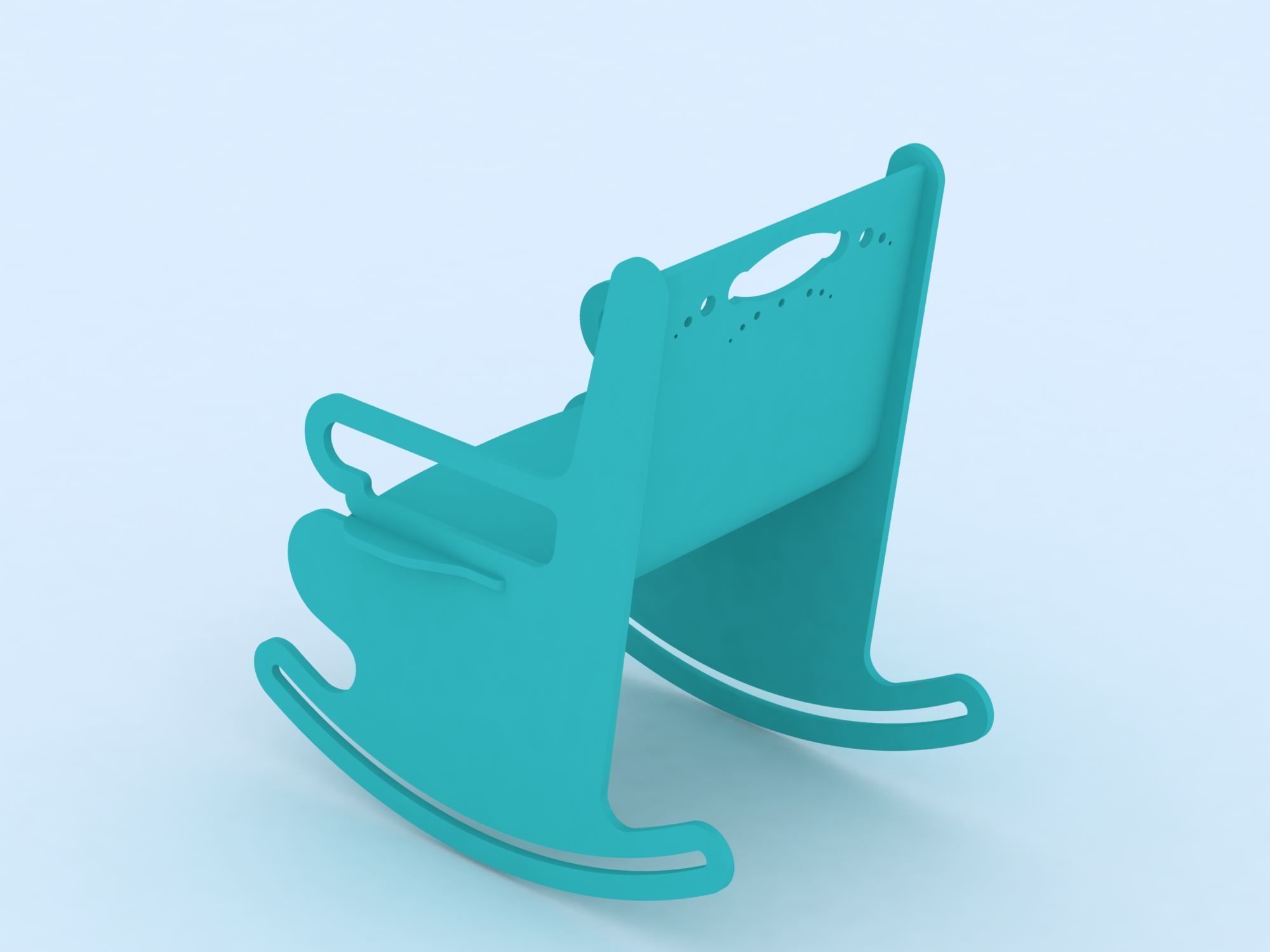 Baby Chair 3D model_5