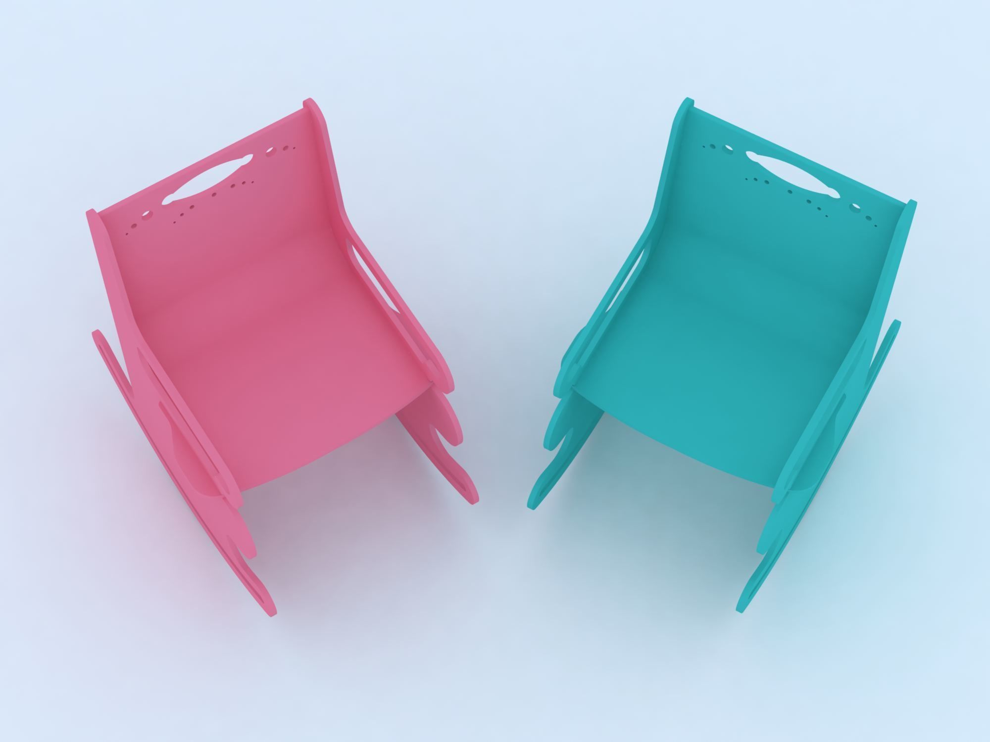 Baby Chair 3D model_1