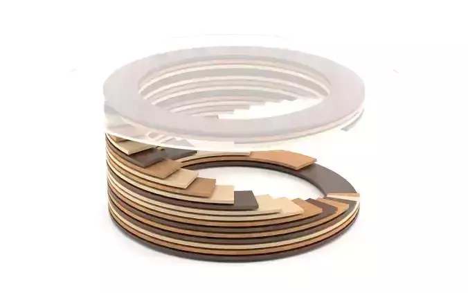 Parametric wooden Round Table