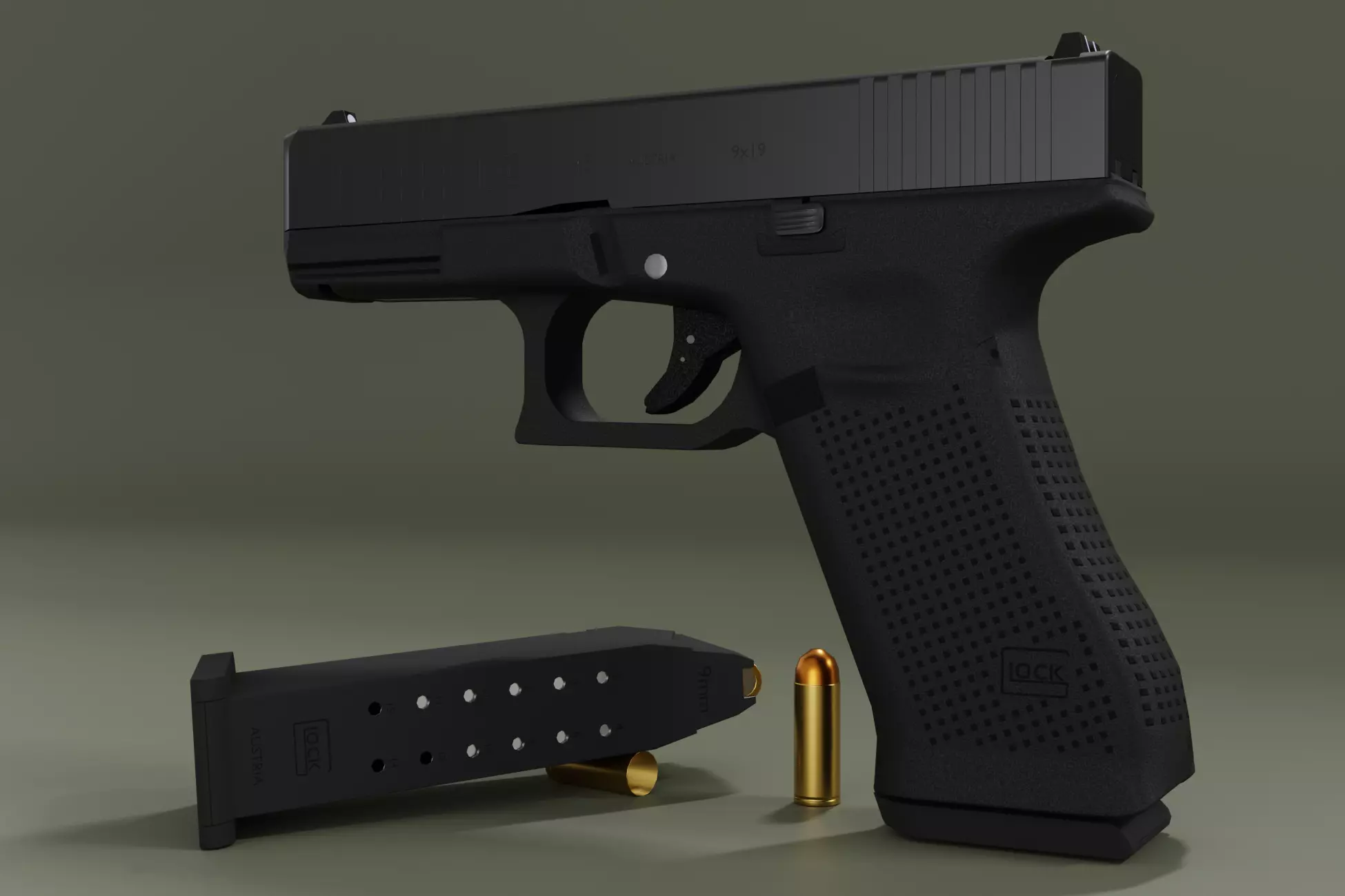 HQ G45 Low-poly 3D model
