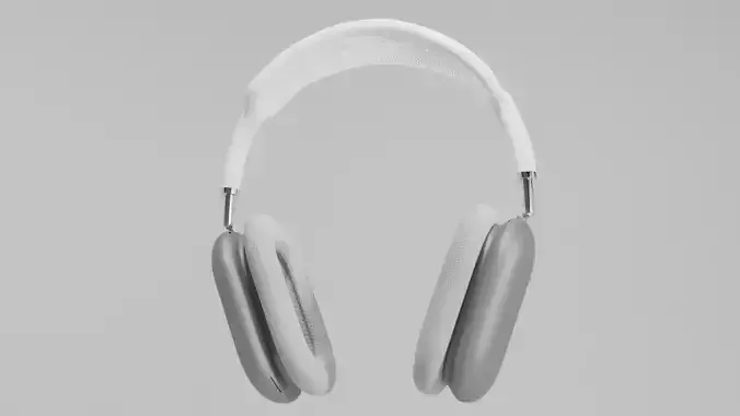 Apple Airpods Max with inside parts  Low-poly 3D model