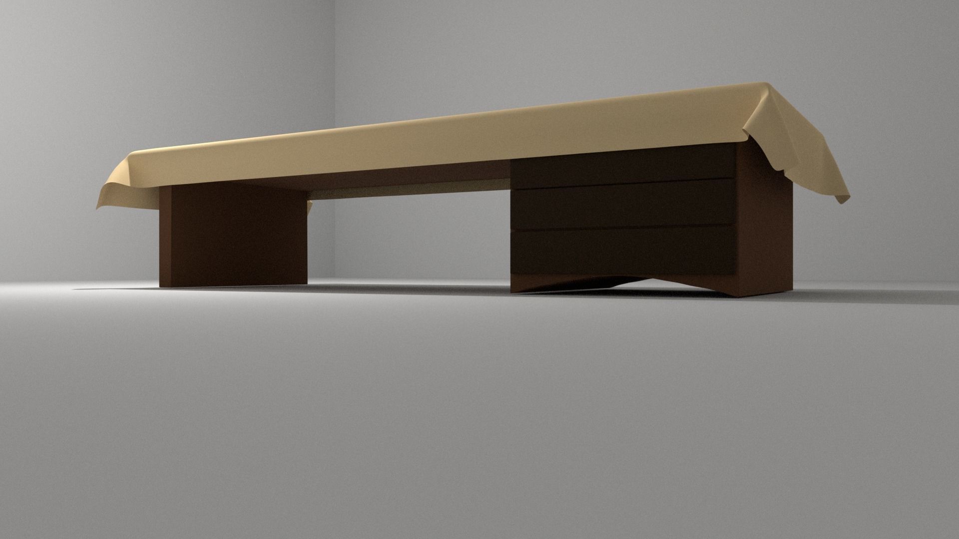 Living Room Table 3D model_2