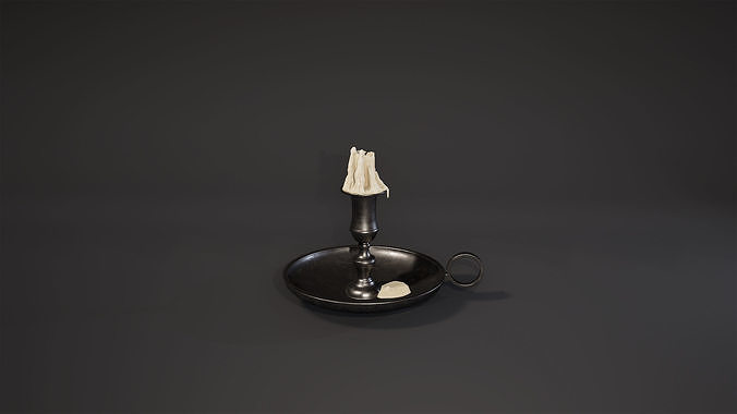 Candelholder Game-Ready candle holder Low-poly 3D model